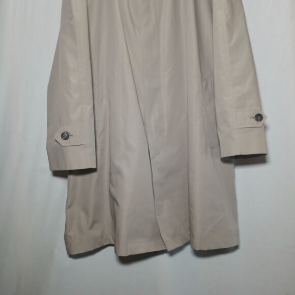London Fog Men's Trench Coat Size XL Tan Full-Length Button Front Classic Style - Picture 5 of 14